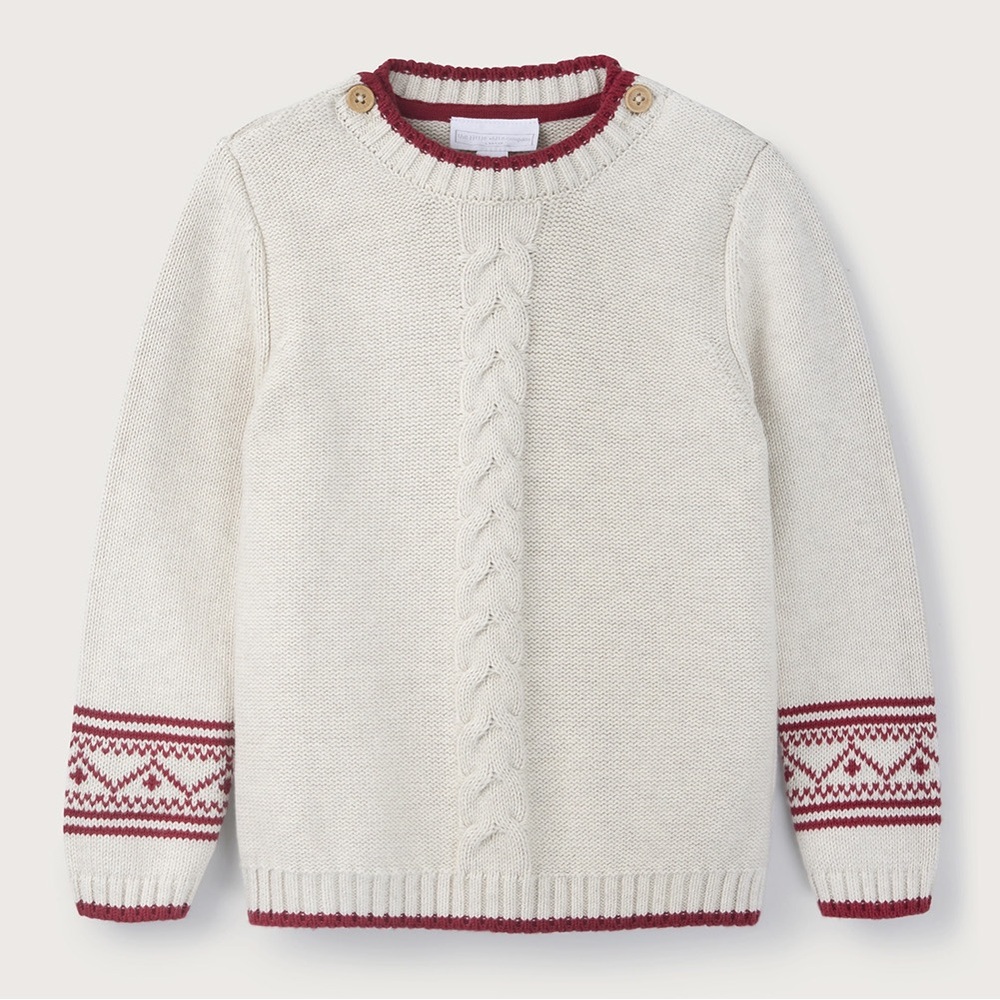 NWT Thewhitecompany fairisle sleeve jumper